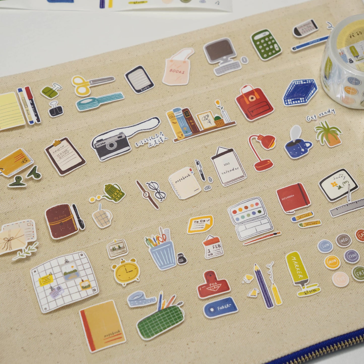 A Bit of A Studio【Going Out to Play】Pre-cut Stationery/Clips/Flowers/Mushrooms/Socks Washi/PET Tape