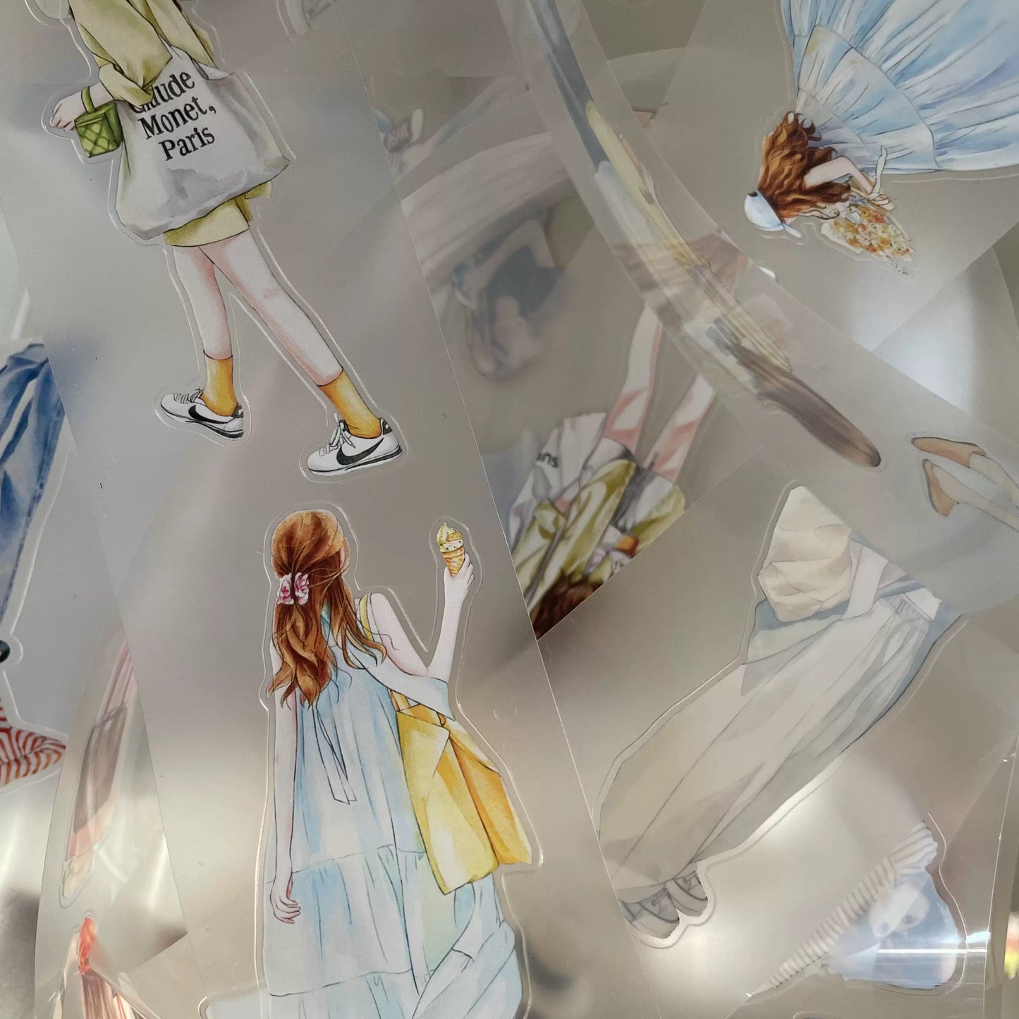 ZaoZao Vol2【Peninsula】Original Design Kiss-Cut Washi PET Tape Stickers,for Scrapbook Supplies,Journaling,Junk Journal,Bullet Journal,Planner Stickers