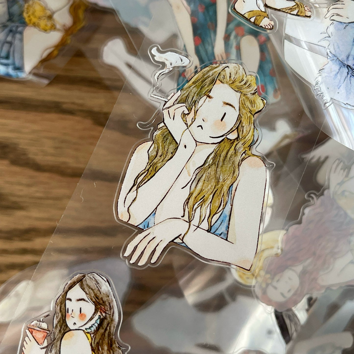 DingDing Vol10【35#Vacation】Original Design Pre-Cut Washi/PET Tape Stickers,for Scrapbook Supplies,Journaling,Junk Journal,Bullet Journal,Planner Stickers