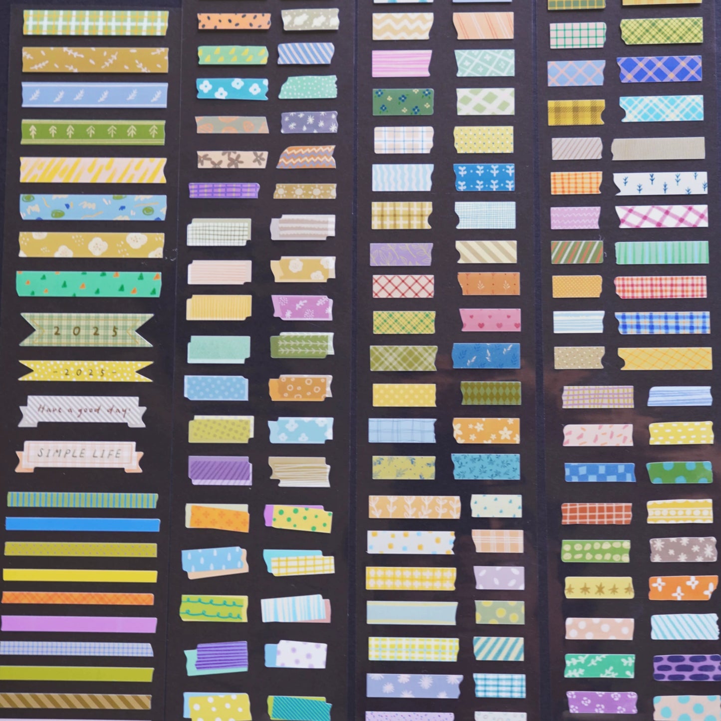 A Bit of A Studio【Daily Payment Receipt】Pre-cut Animal/Small Day/Fruit Washi/PET Tape