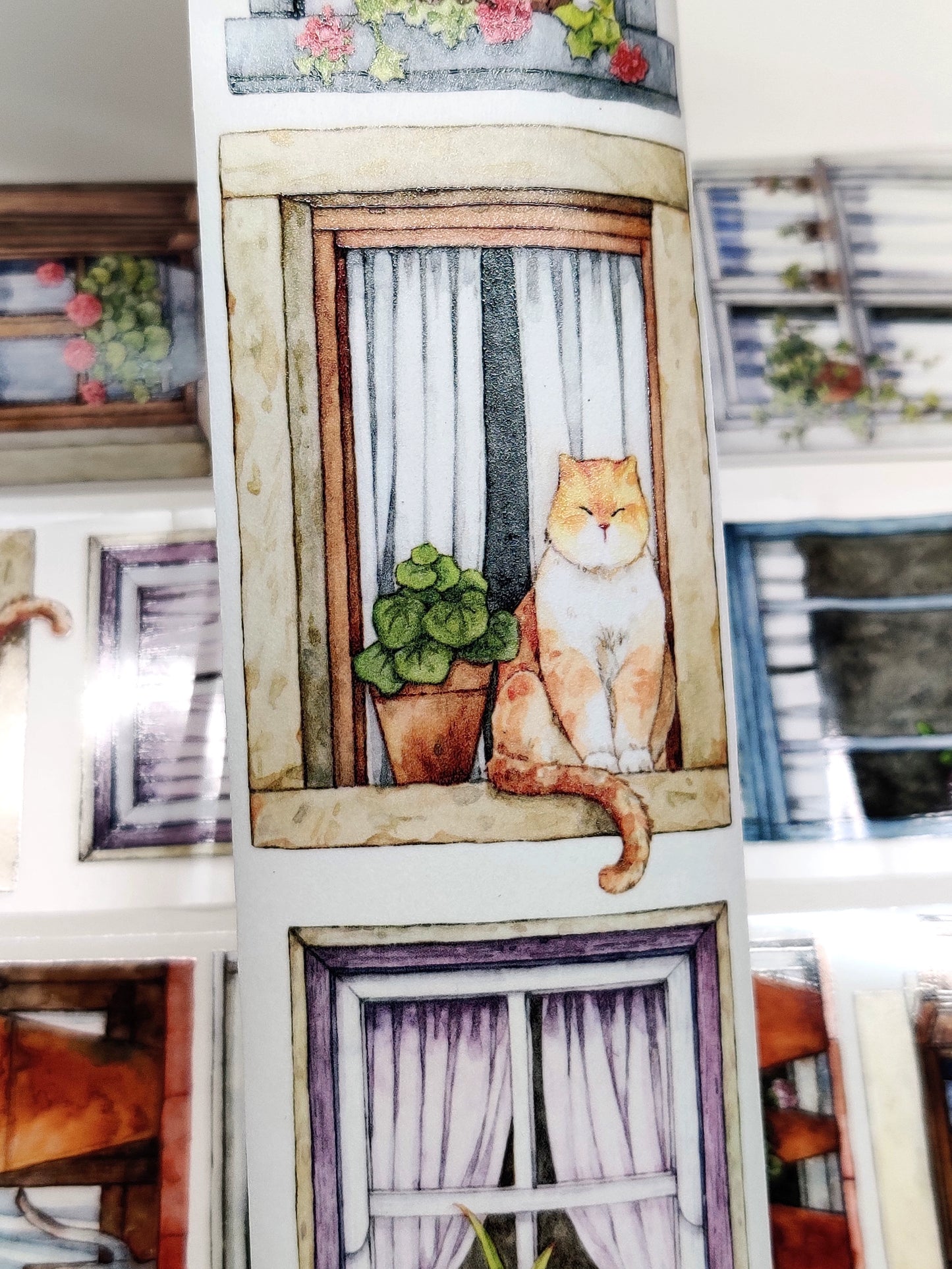 Xiangxiang Vol3 【Window】Light Retro Orginal Design Washi Pet Tape Landscaping Stickers