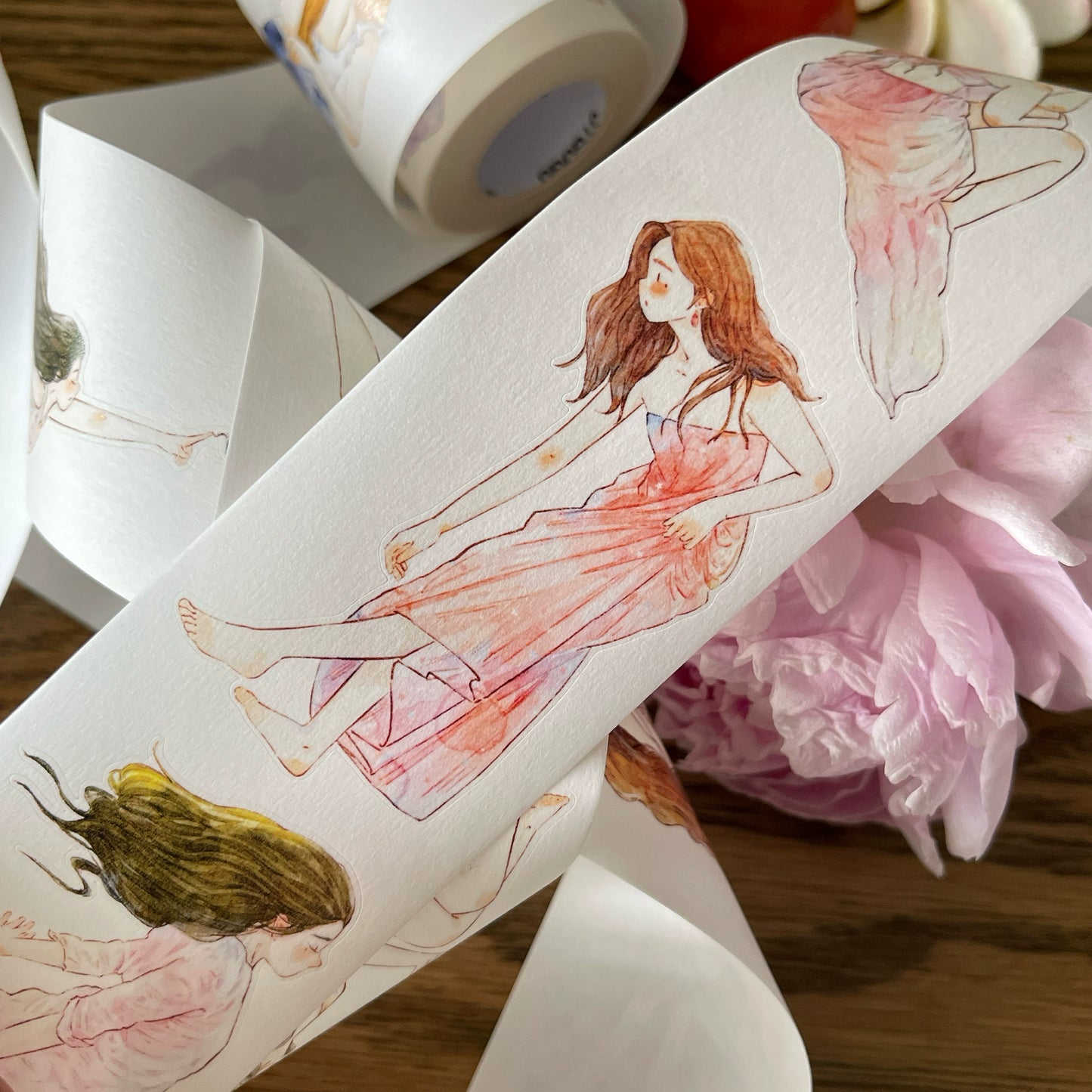 DingDing Vol10【36#Summer Days】Original Design Pre-Cut Washi/PET Tape Stickers,for Scrapbook Supplies,Journaling,Junk Journal,Bullet Journal,Planner Stickers