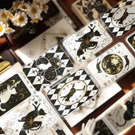 YiEr Vol16【Star Brand Notebook】Kiss-cut Floral Washi Tape and PET Stickers