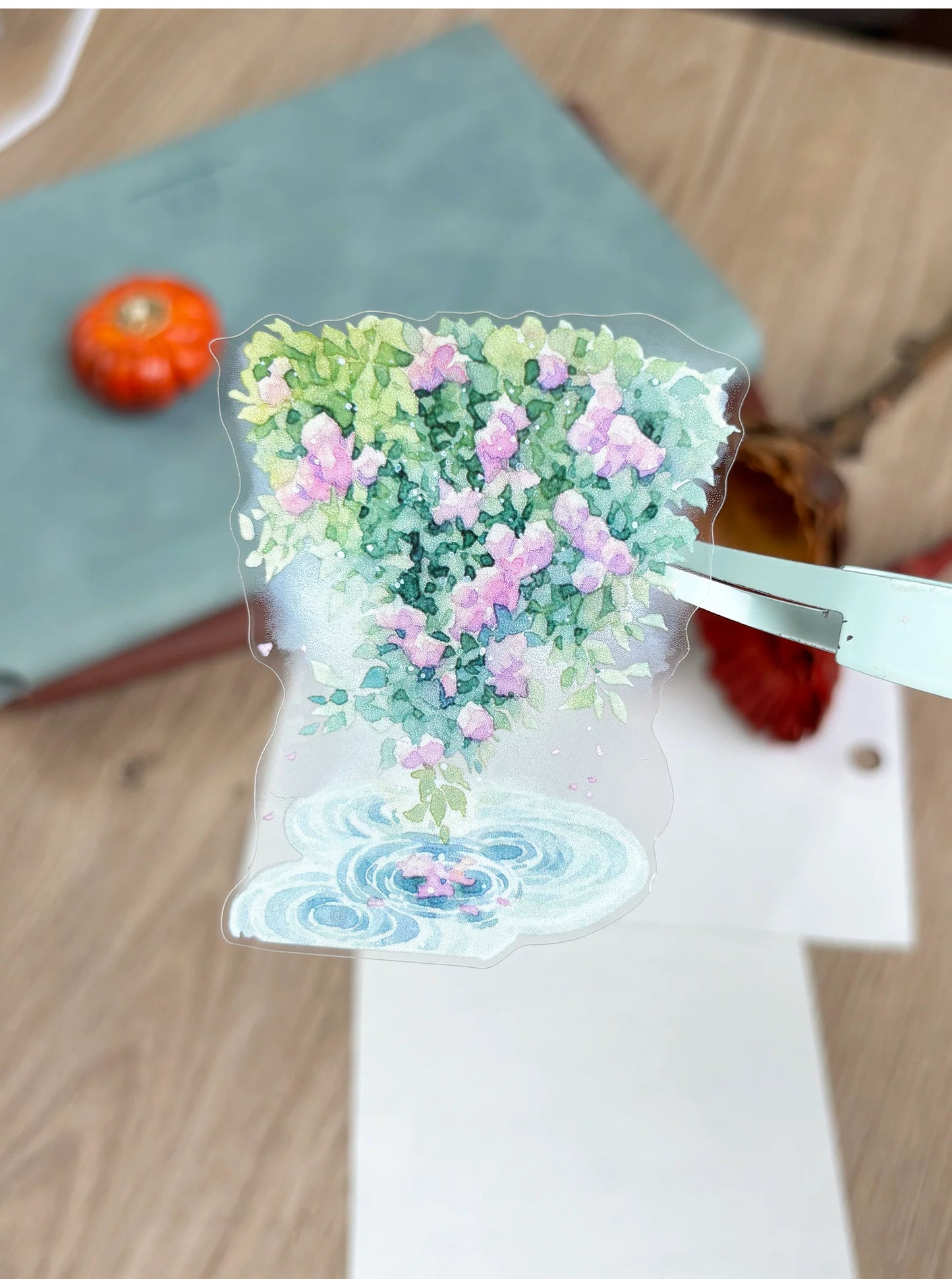 ZiYuanSu【Deep Courtyard】Retro Decorative Background Scene Pre-cut Washi PET Tape
