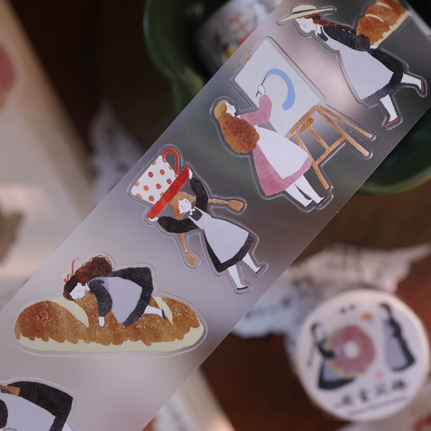 YiEr Vol8【Flower Eating Leisure】Salt Series Pre-cut Orginal Design Washi Tape and PET Stickers