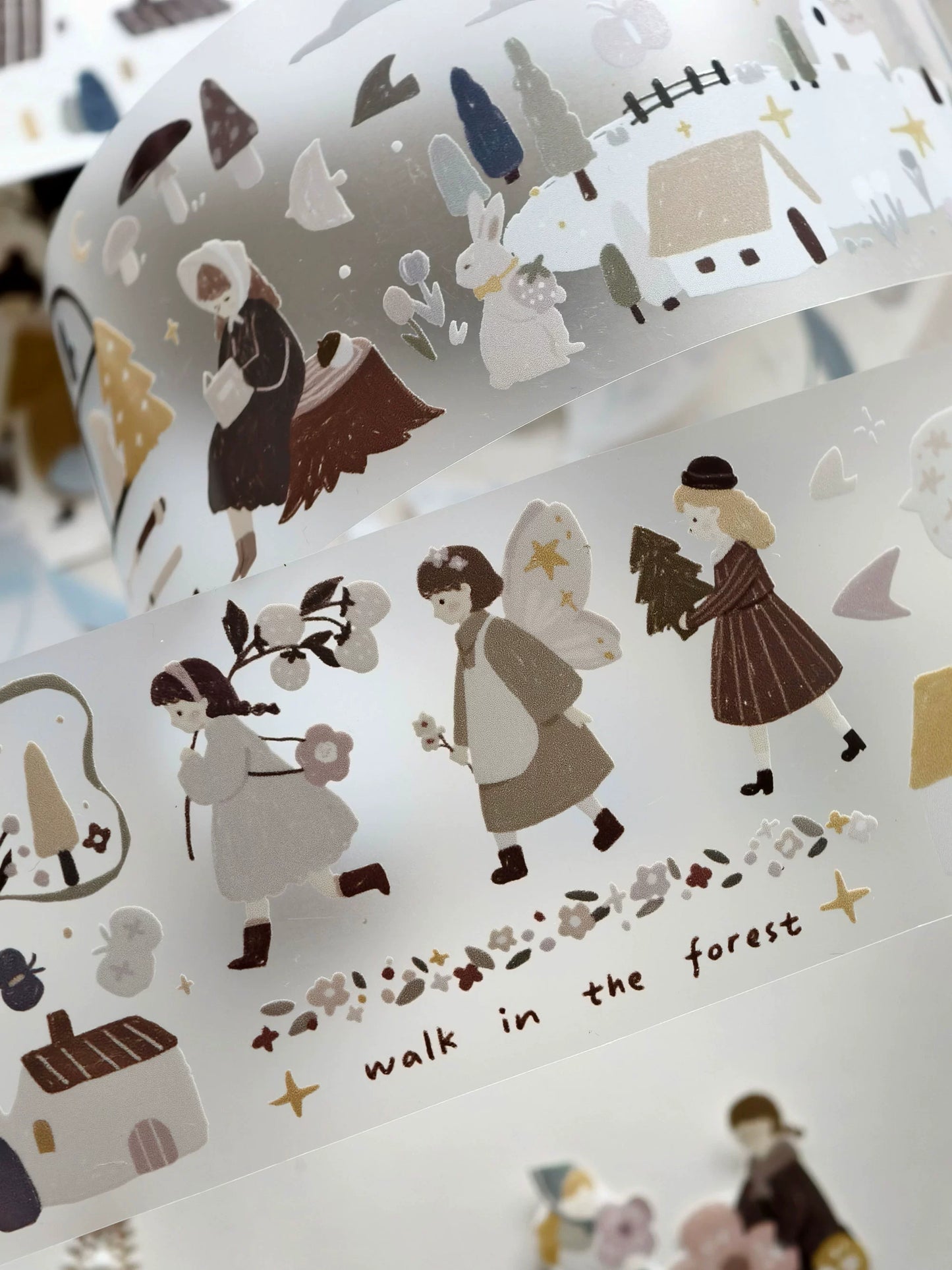 YiEr Minimalist Style Vol3【Field Afternoon Tea】Light Retro Orginal Design Washi Pet Tape Landscape Stickers