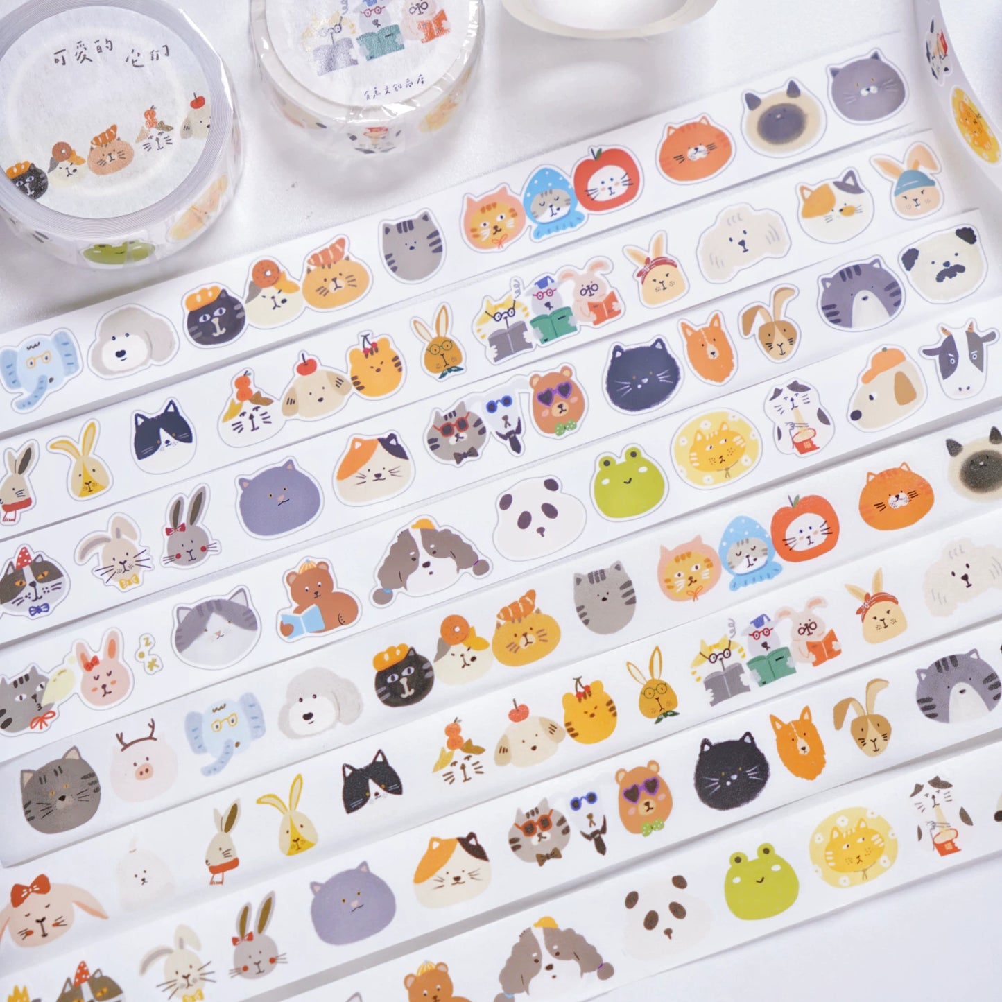 A Bit of A Studio【Daily Payment Receipt】Pre-cut Animal/Small Day/Fruit Washi/PET Tape