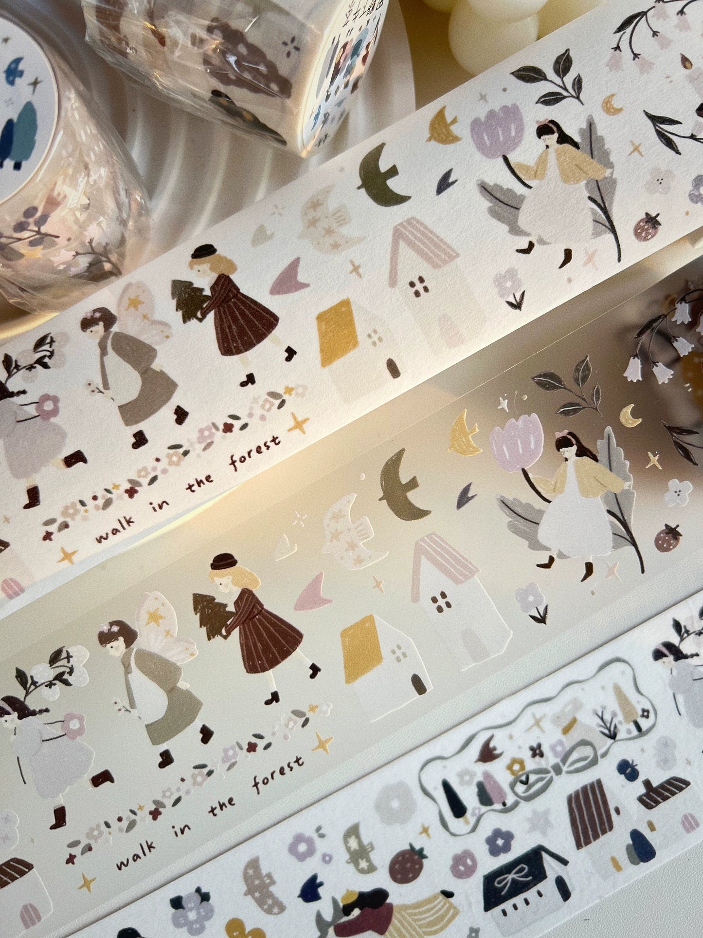 YiEr Minimalist Style Vol3【Field Afternoon Tea】Light Retro Orginal Design Washi Pet Tape Landscape Stickers