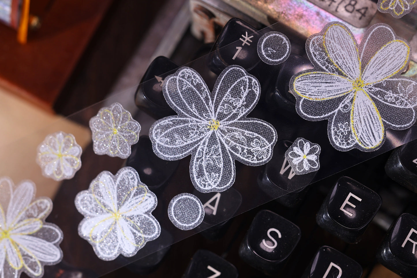 XiaoBaiJia【Cappuccino&White Dream Island】Light Retro Orginal Design Washi Pet Tape Landscape Stickers