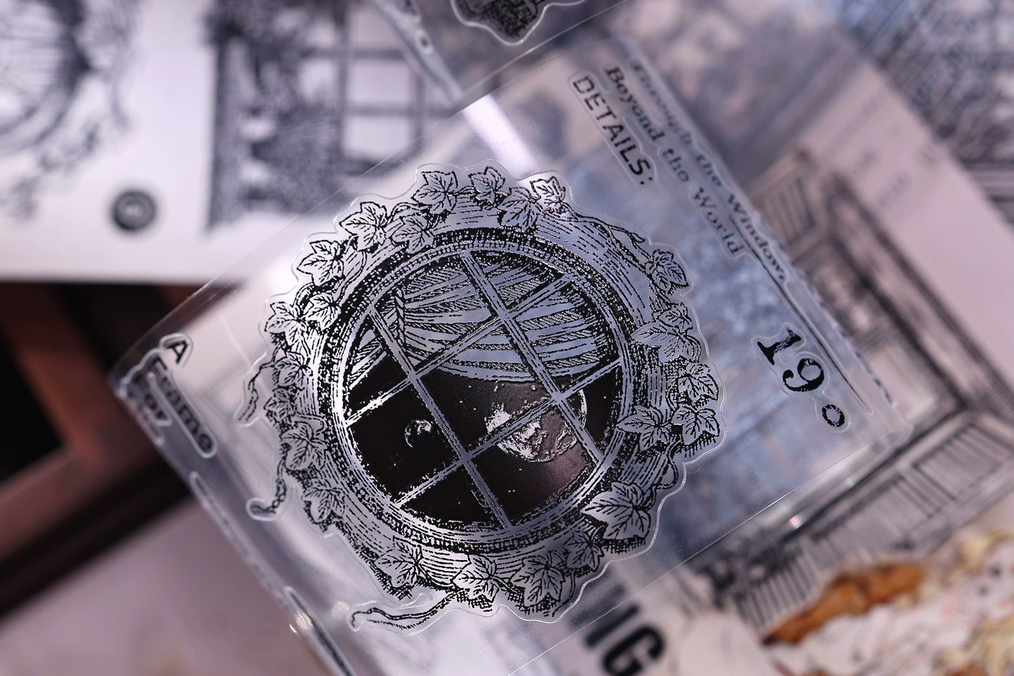 XiaoBaiJia【Window】Light Retro Orginal Design Washi Pet Tape Landscape Stickers