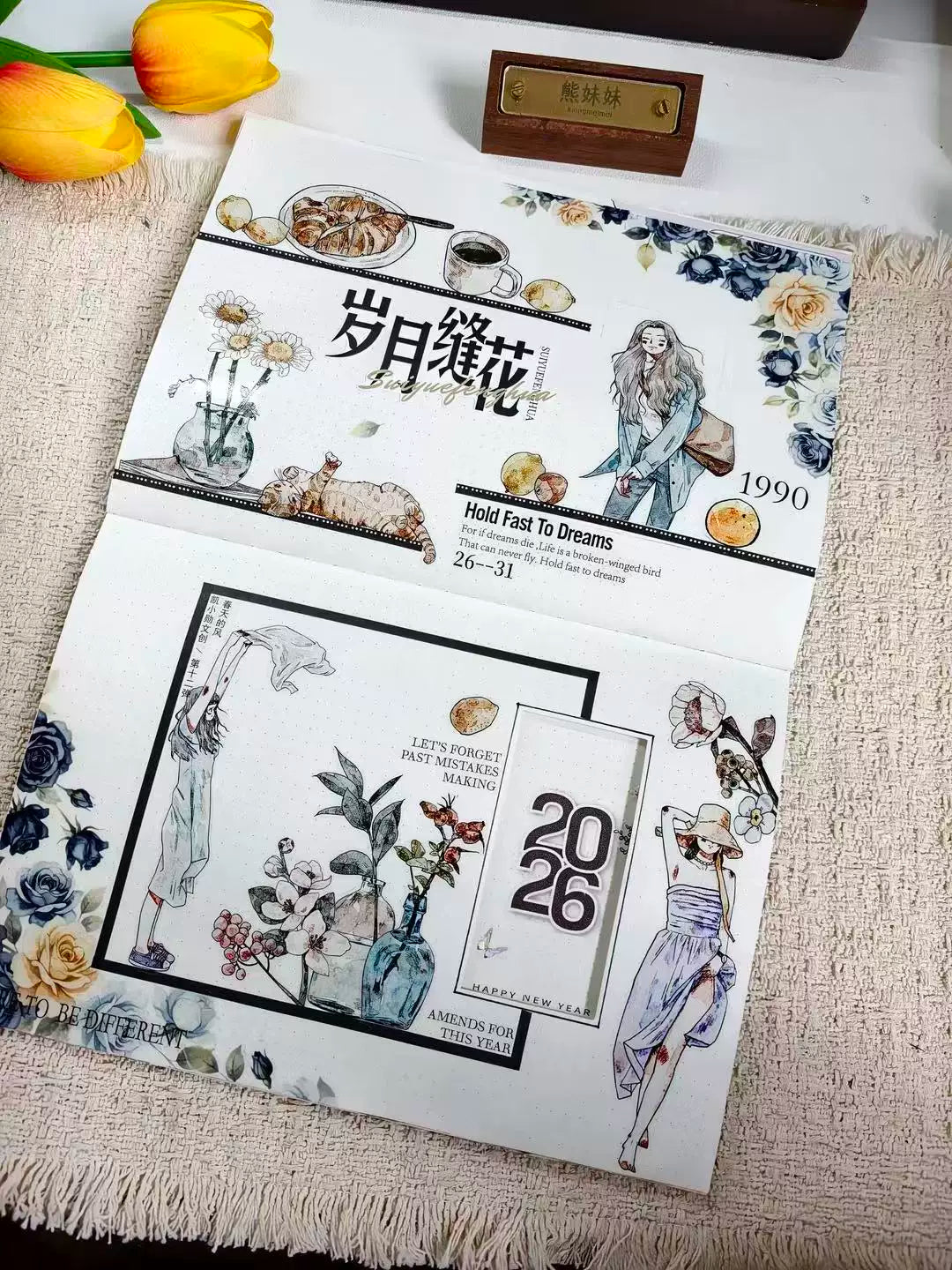 Kaixiaoxun Vol12【Trifles Diary】 Pre-Cut Long Loop Washi/Matte PET Tape for Scrapbook Supplies,Junk Journal Supplies