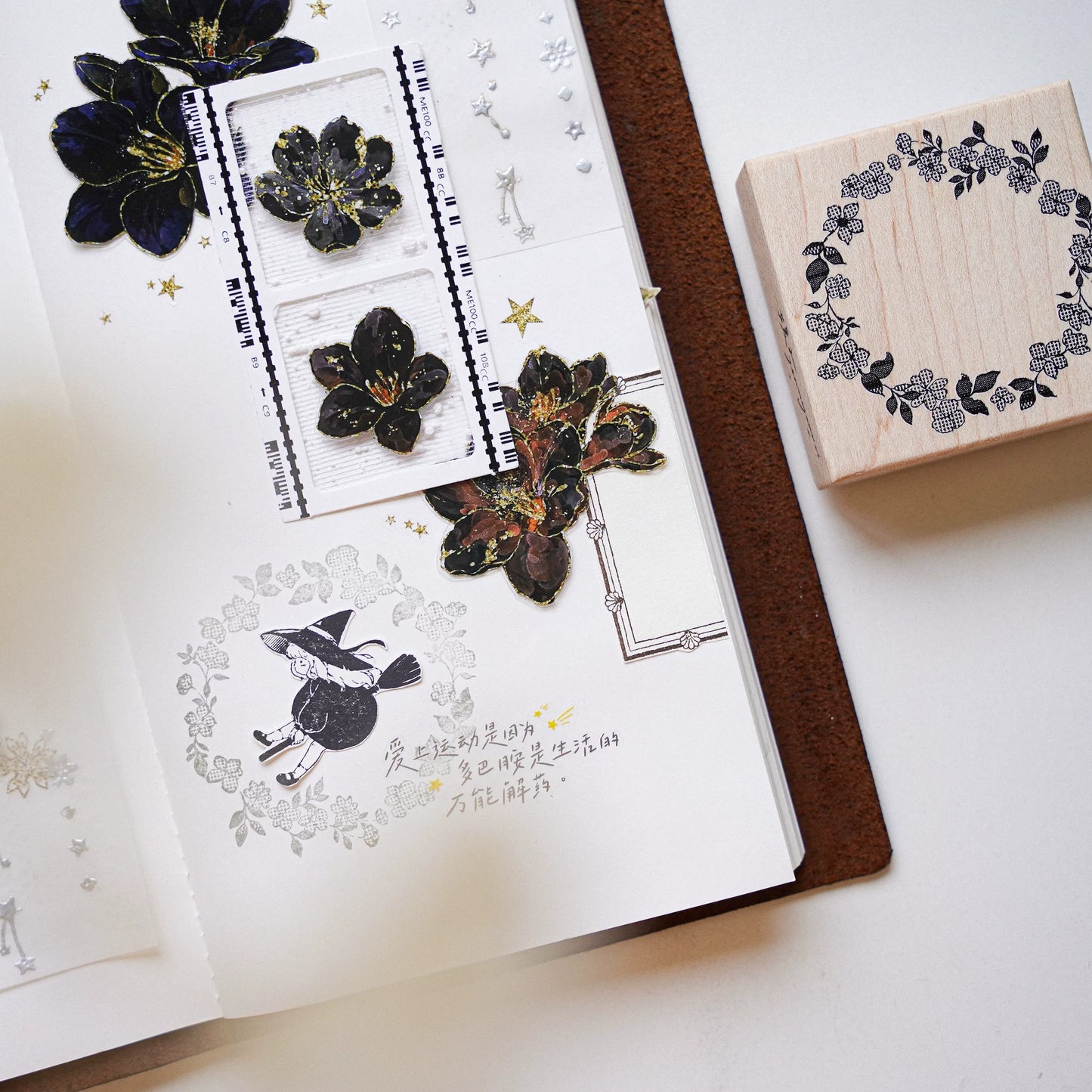 Yuanzi-Jennyuanzi【Lace Border Series】Retro maple Stamp