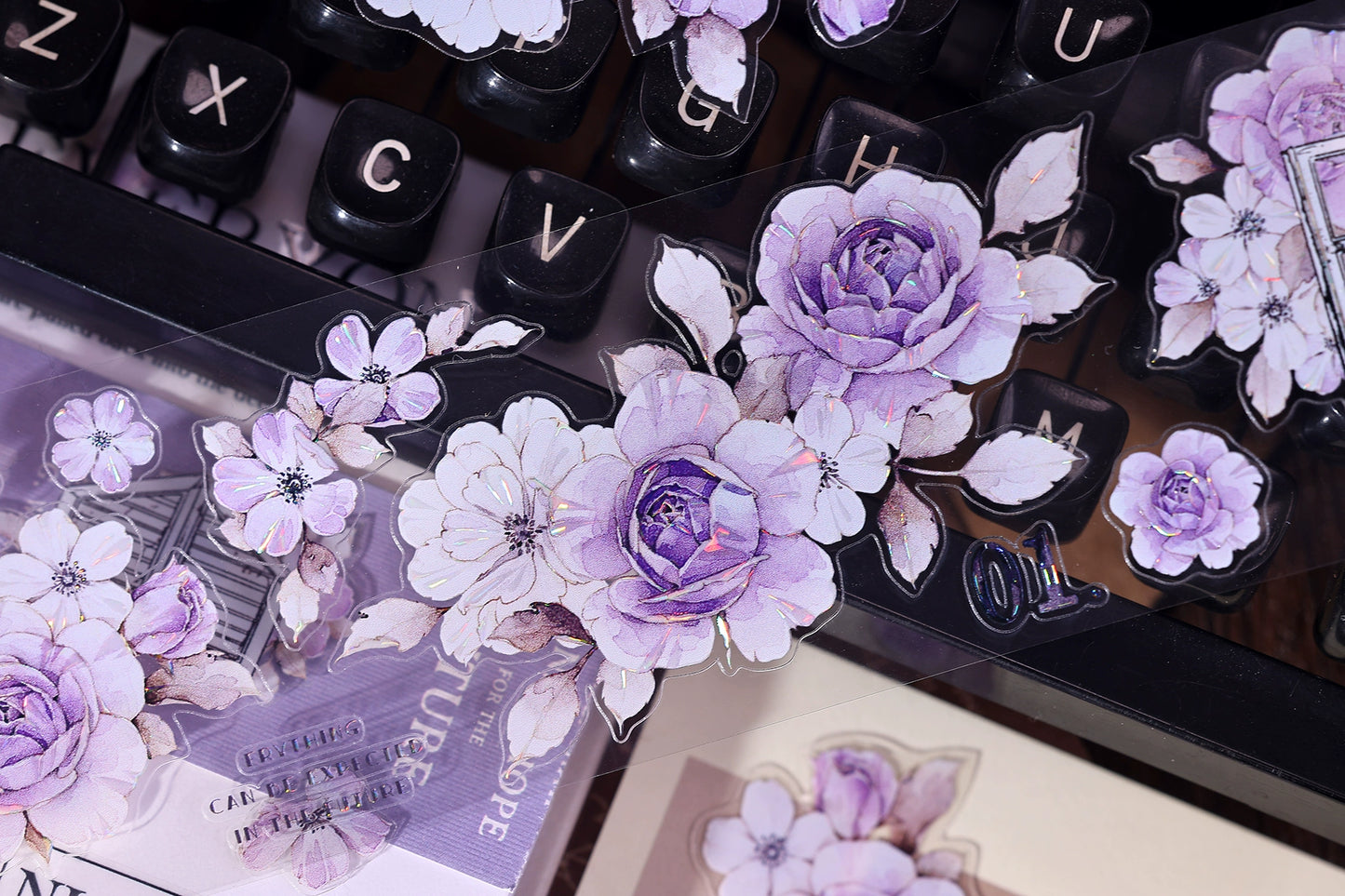 XiaoBaiJia【Sparse Shadows】Light Retro Orginal Design Washi Pet Tape Landscape Stickers