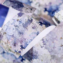 XiaoBaiJia【Notes in the Clouds】Light Retro Orginal Design Washi Pet Tape Landscape Stickers