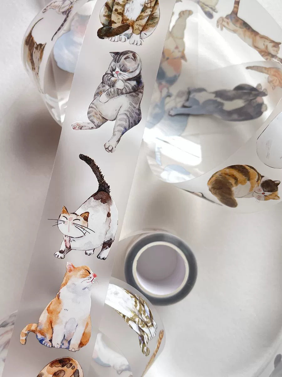 Seahorse Forest Vol3【A20#Meow~】Original Character Design Journal Washi/Matte PET Tape