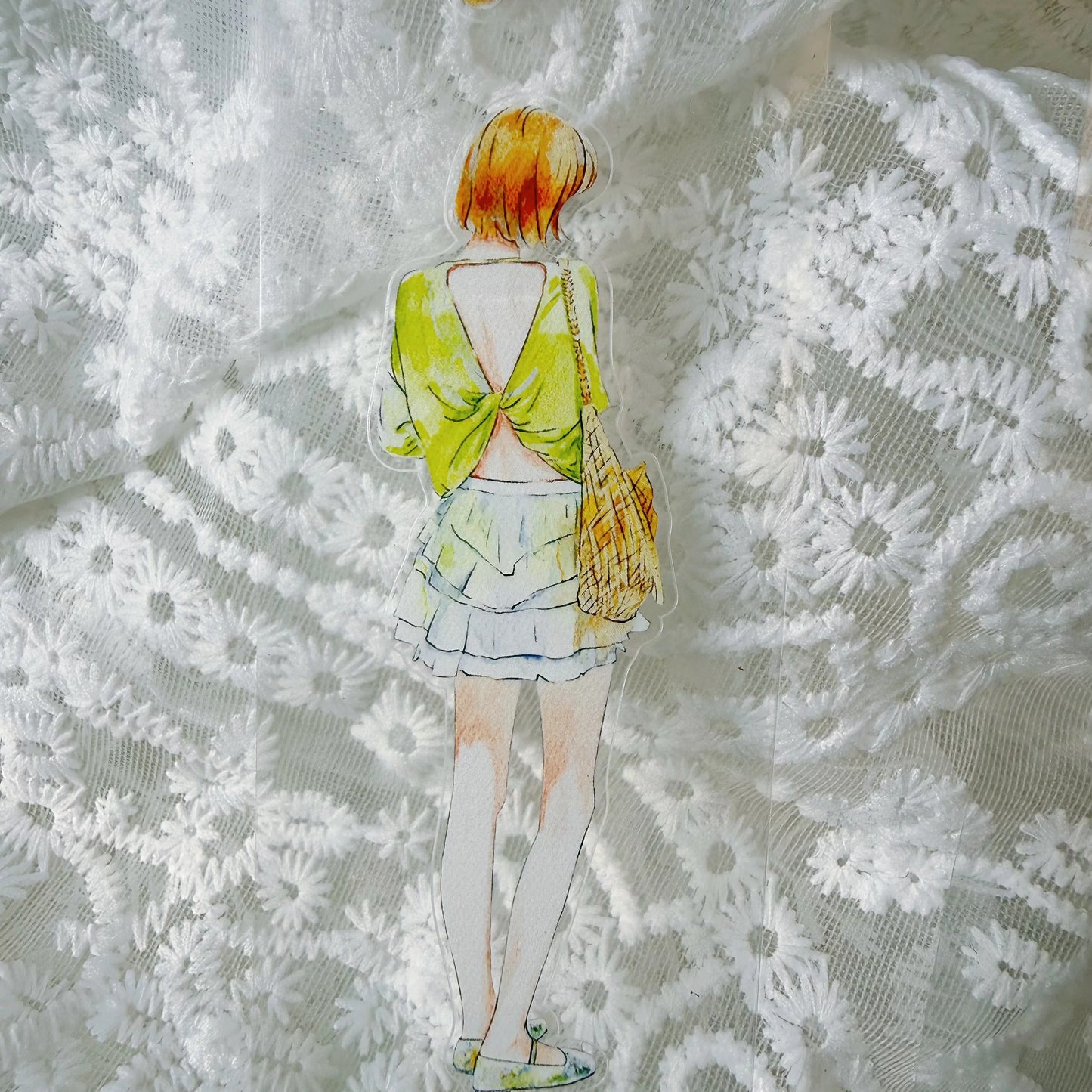 ZaoZao Vol4【XinXin】Original Design Kiss-Cut Washi PET Tape Stickers,for Scrapbook Supplies,Journaling,Junk Journal,Bullet Journal,Planner Stickers