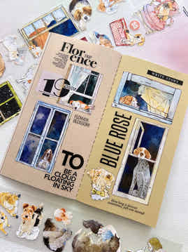 DingDing Washi Tape Set-2 (55+TN-6) Washi PET Tape Stickers,Original Designs,Fashion Characters Figures for Scrapbooks Supplies,Journaling,Junk Journal,Bullet Journals,Planners
