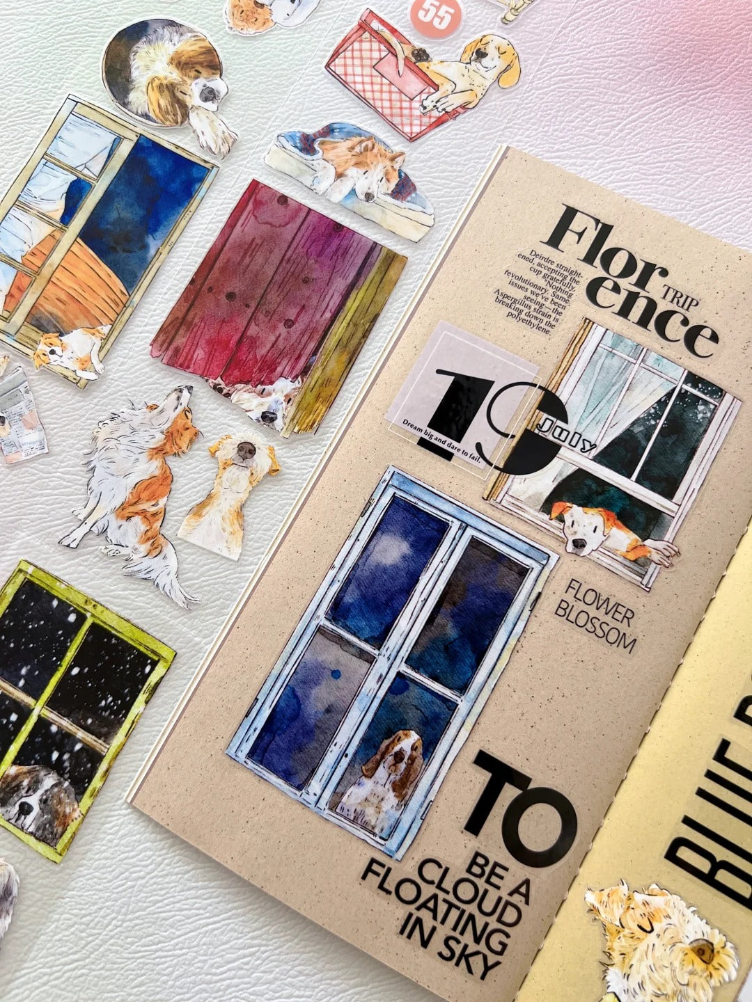 DingDing Washi Tape Set-2 (55+TN-6) Washi PET Tape Stickers,Original Designs,Fashion Characters Figures for Scrapbooks Supplies,Journaling,Junk Journal,Bullet Journals,Planners