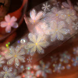 YiEr Vol17【Little Flower Grocery Store】Kiss-cut Light Retro Floral Washi Tape and PET Stickers