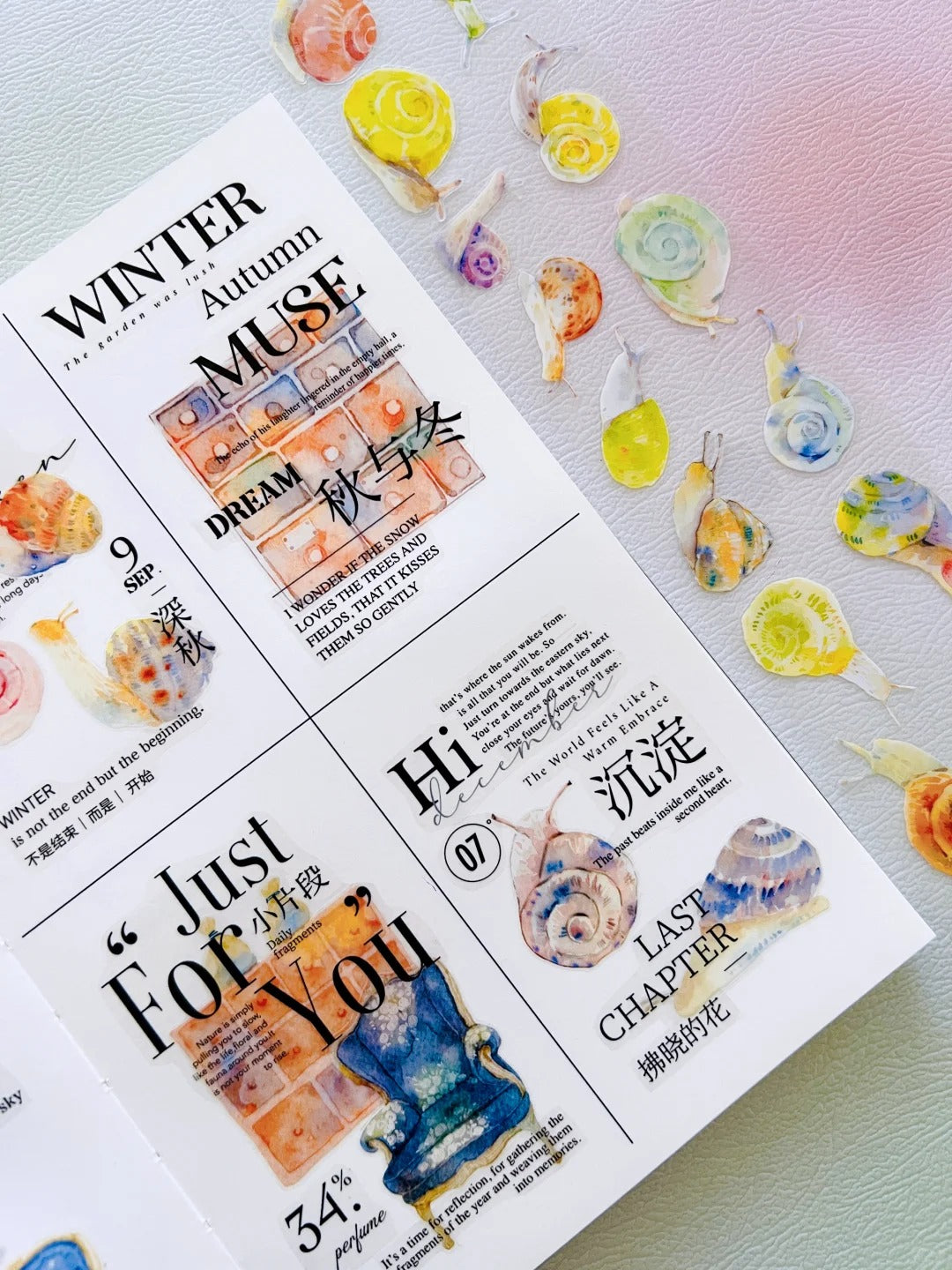 DingDing NuNu Washi Tape Set-2 Rolls(N03+N04) Washi/PET Tape Stickers,Original Designs for Scrapbooks Supplies,Junk Journal,Bullet Journals,Planners