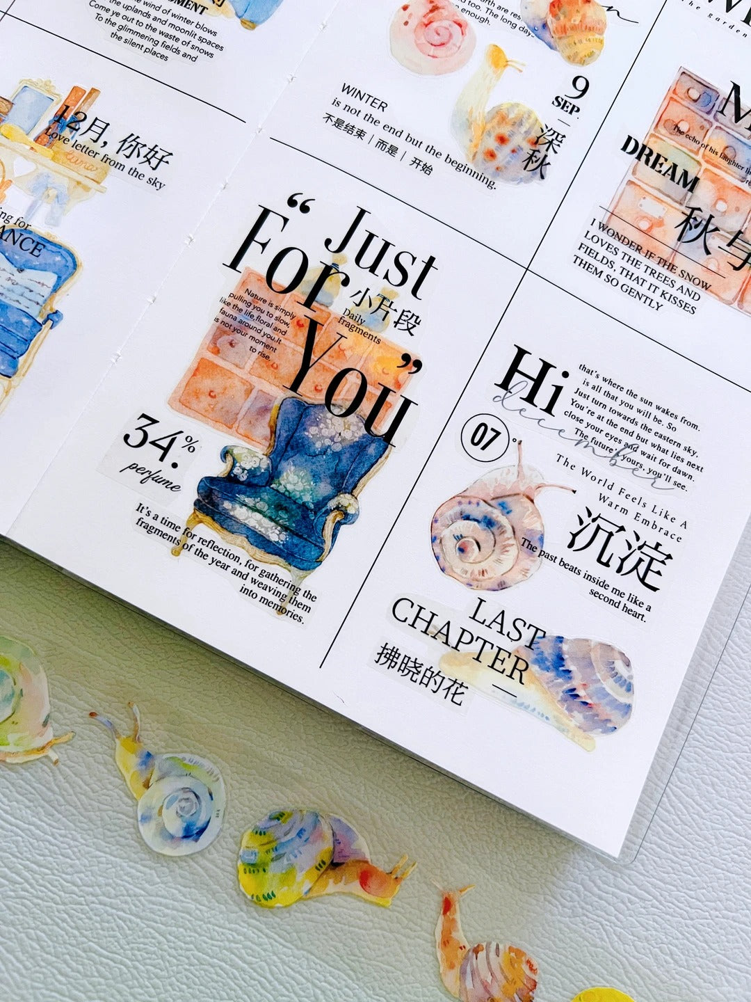 DingDing NuNu Washi Tape Set-2 Rolls(N03+N04) Washi/PET Tape Stickers,Original Designs for Scrapbooks Supplies,Junk Journal,Bullet Journals,Planners