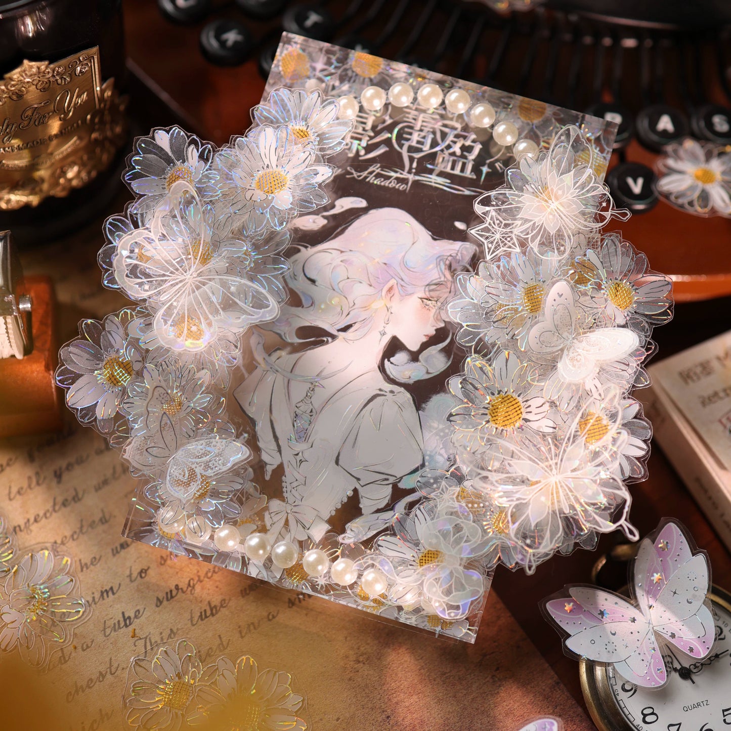 YiEr Vol17【Air Garden】Kiss-cut Floral Washi Tape and PET Stickers