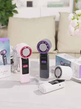 4000mAh Ultra-long Standby Mini 100 Speed Handheld Fan with Ice Cold Compress – USB Rechargeable Mini Turbo Portable Cooling Fan, Shenzhen Factory Wholesale