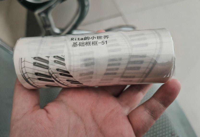 Rita's Little World【Basic Framework (43～61) 10cm*5m】Washi Paper Tape